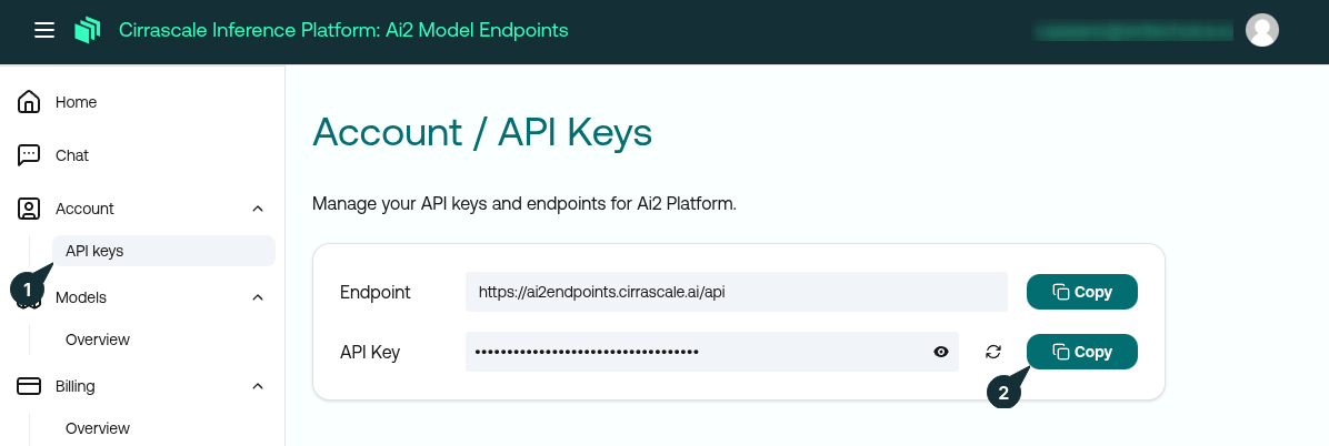 Cirrascale API Key